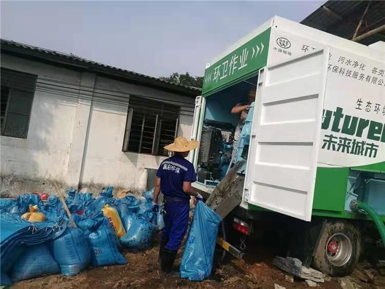 福田工业污泥压干处理